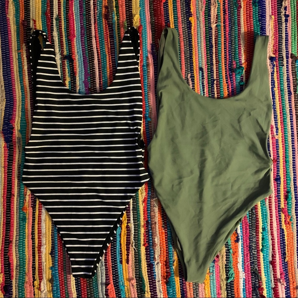 2 AERIE ONE PIECE BATHING SUITS